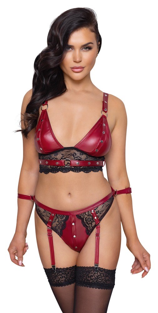 BRA SET BONDAGE - RØDT