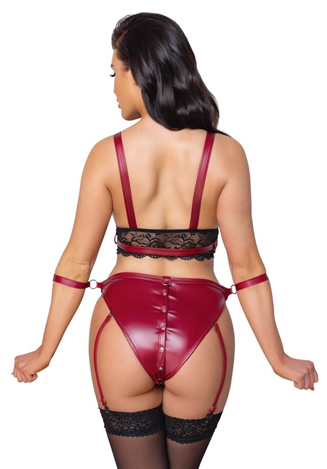 BRA SET BONDAGE - RØDT