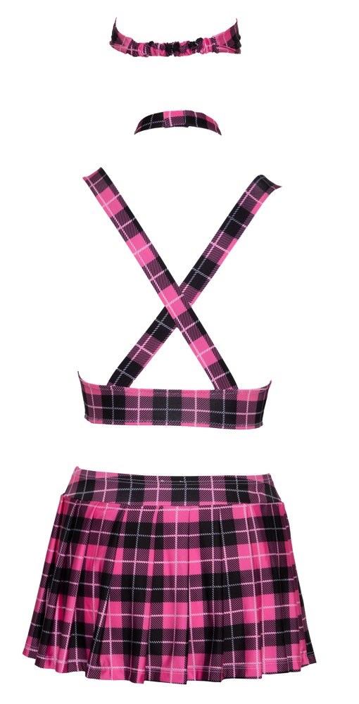 Skoleuniform – Nederdel, Top, Slips og Hårbånd