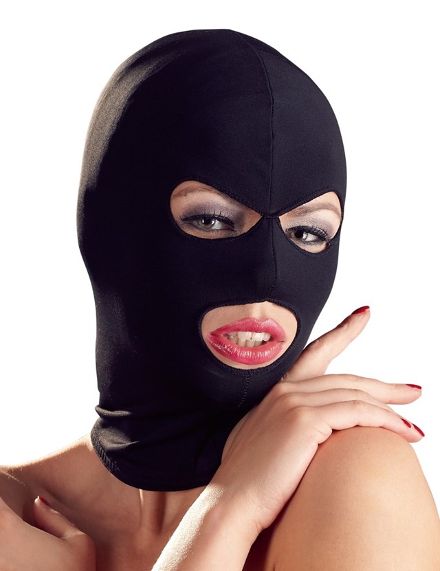 Øjen/mund sort maske