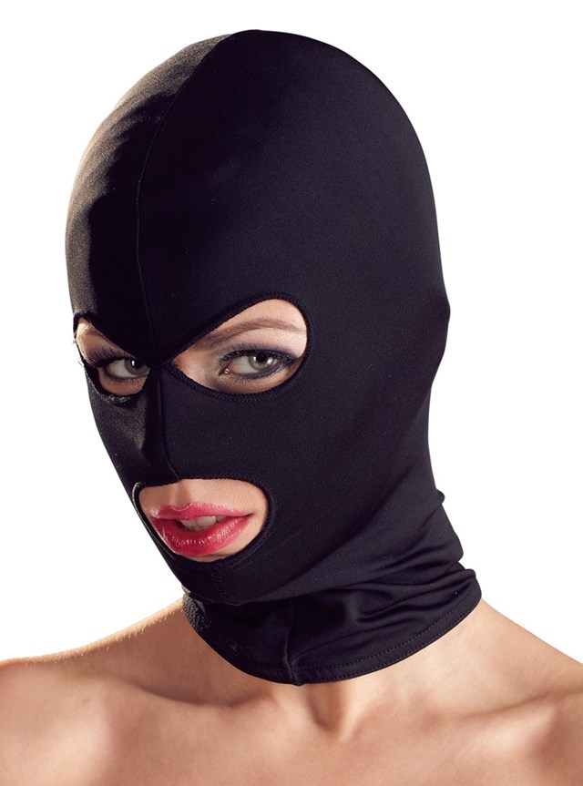 Øjen/mund sort maske