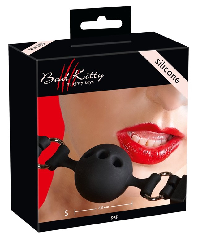 Breathable Silicone Gag - Black
