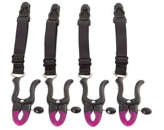 Suspender Straps With Clamps - Skamlæbeklemmer