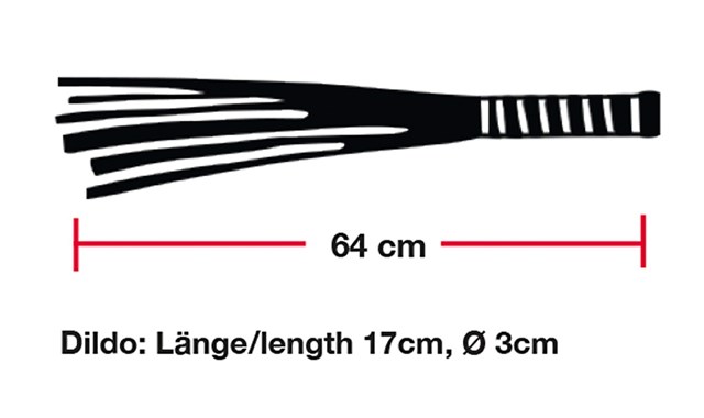 Flogger med Buet Glas Håndtag