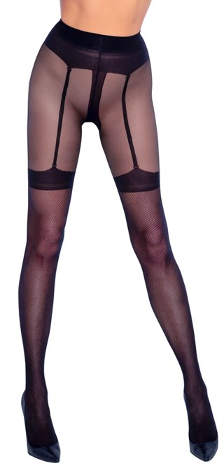 Crotchless Tights - Black