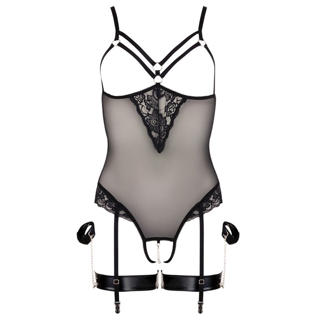 Fetish Bodystocking med Hofteholder bånd