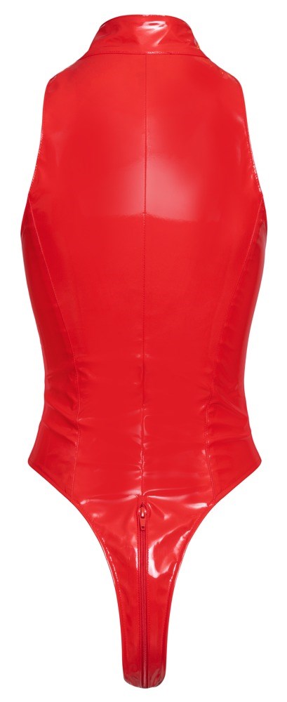 Tight-Fitting Vinyl Body with Zippers