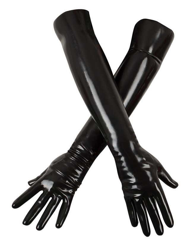 Lange Latex Handsker