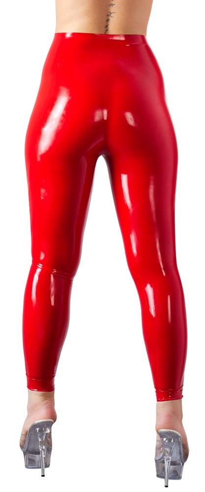 Røde Højtaljede Leggings