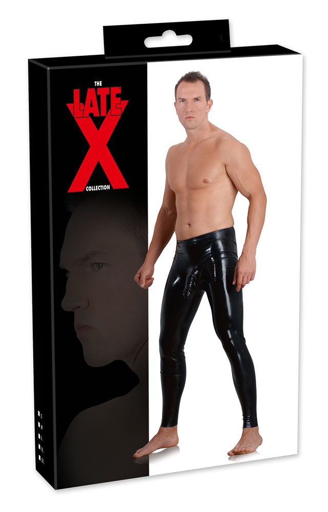 Latex Leggings med Penishylster