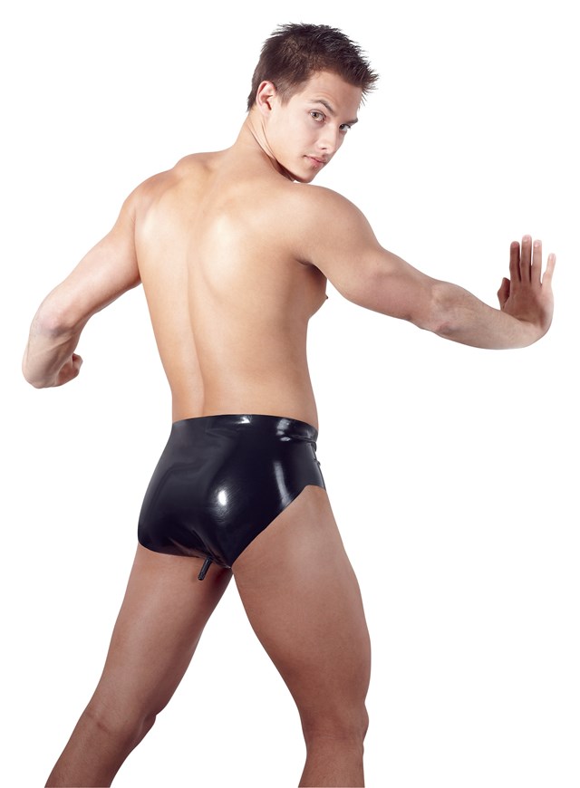 Latex trusse med analplug