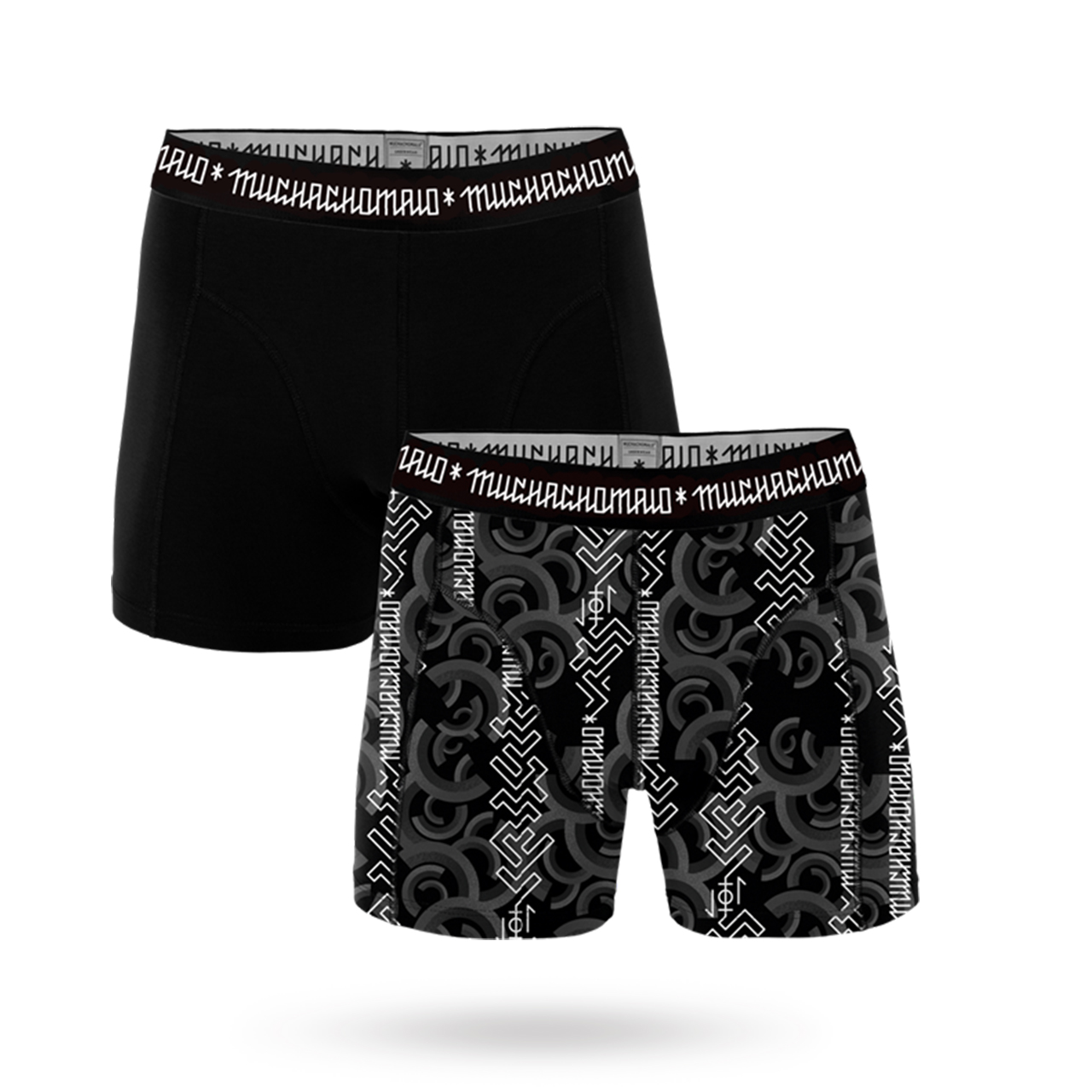 Flip Tha Script Print/Solid - 2-pack Boxershorts