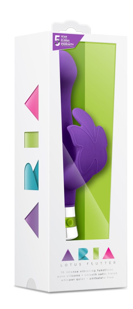 Aria Lotus Flutter Plum 10-programs Vibrator