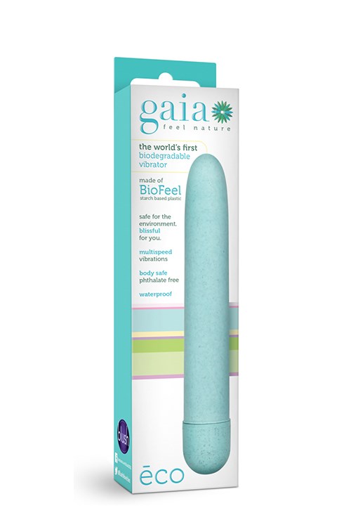 Eco Gaia Aqua - Bionedbrydelig & Genanvendelig Vibrator