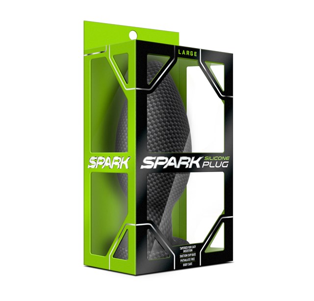 Spark Analplug Large - Carbon Fiber