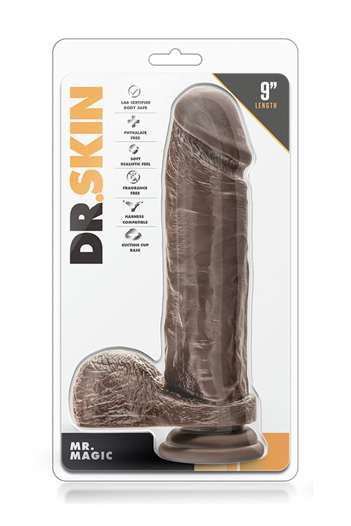 DR. SKIN MR. MAGIC - Dildo med Pung 18.5 cm