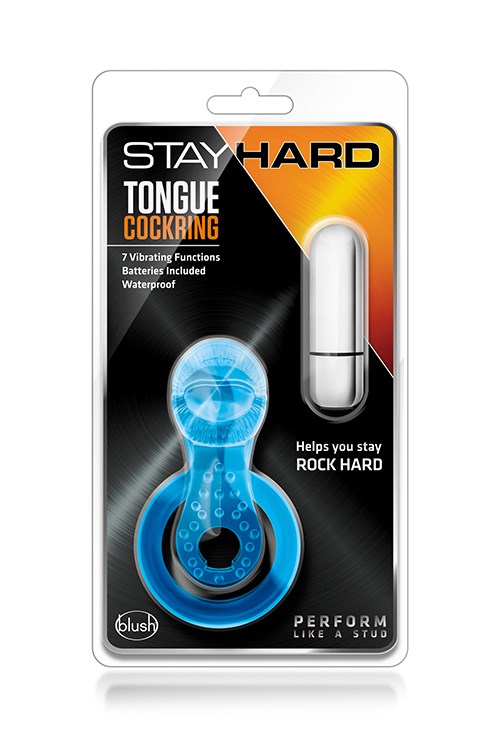 Stay Hard Tongue Blå C-ring