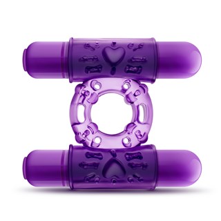 Play With Me Double Purple Play - Vibrerende Penisring