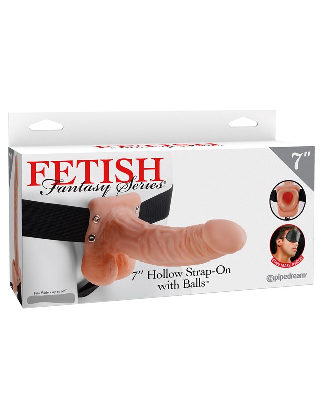 19cm Hollow Strap-On with Balls