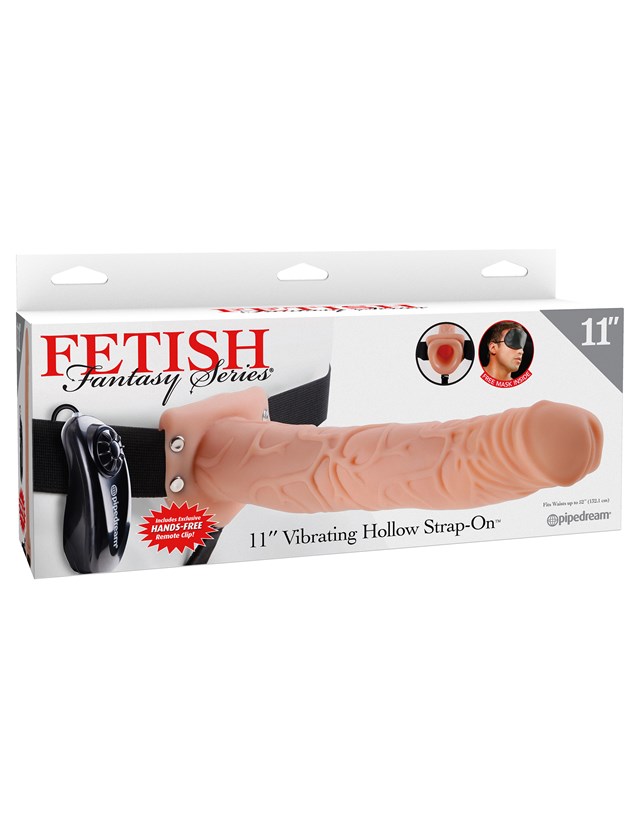 28cm Vibrating Hollow Strap-On