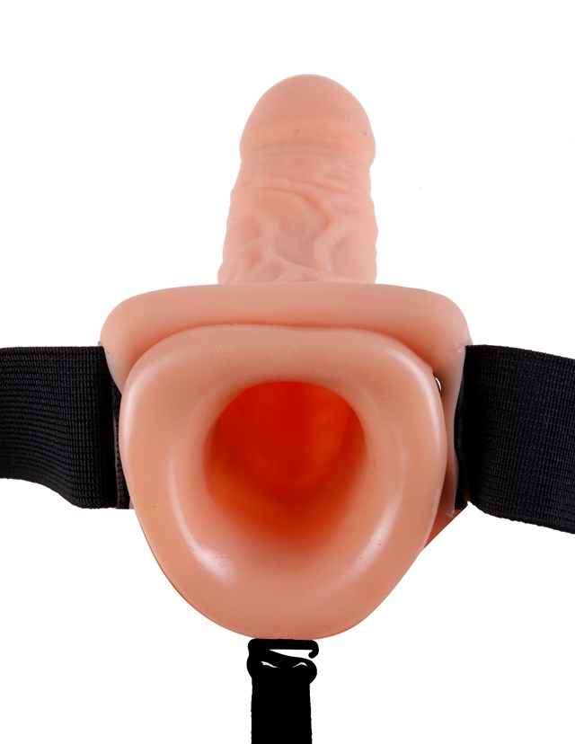 28cm Vibrating Hollow Strap-On