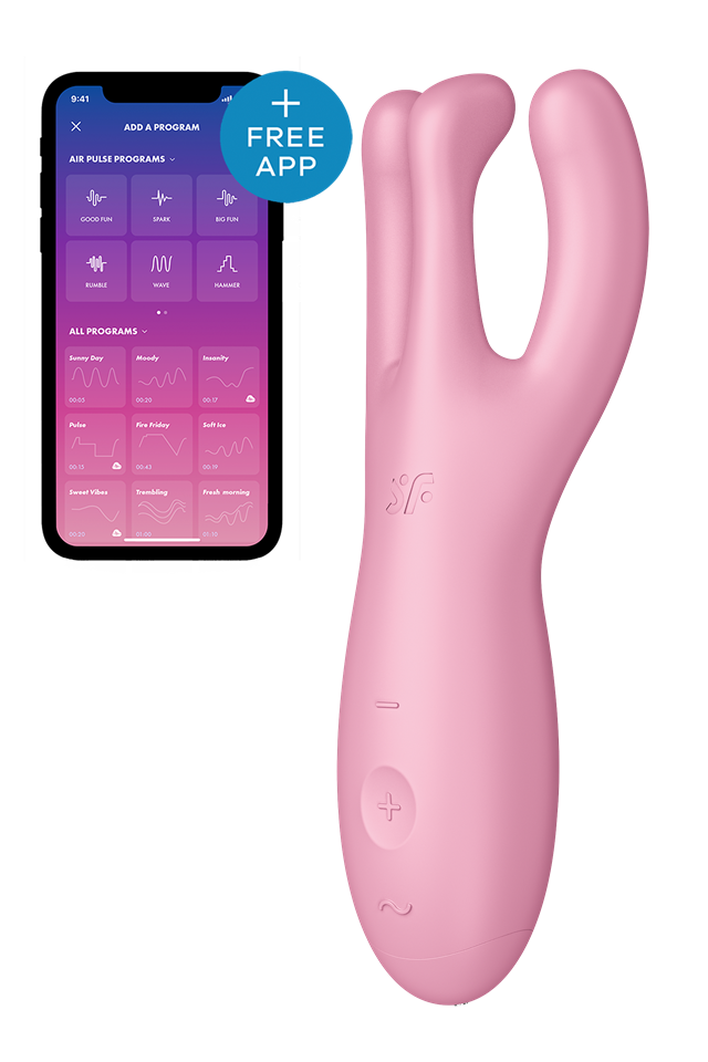 Threesome 4 med Connect-App - Pink