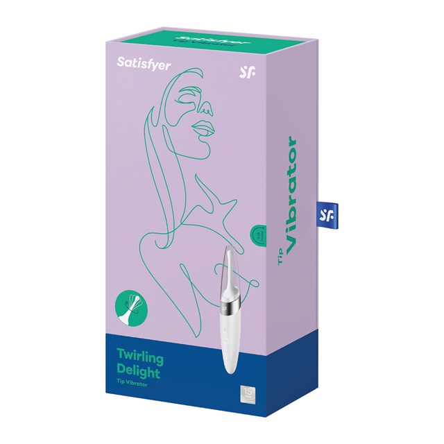 Twirling Delight Tip Vibrator - Hvid