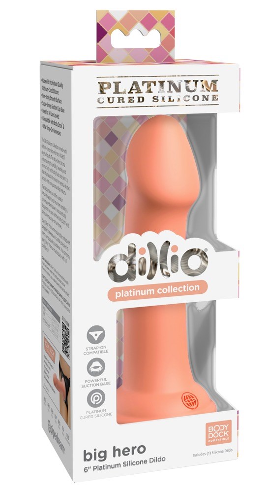 Big Hero Dildo - peach