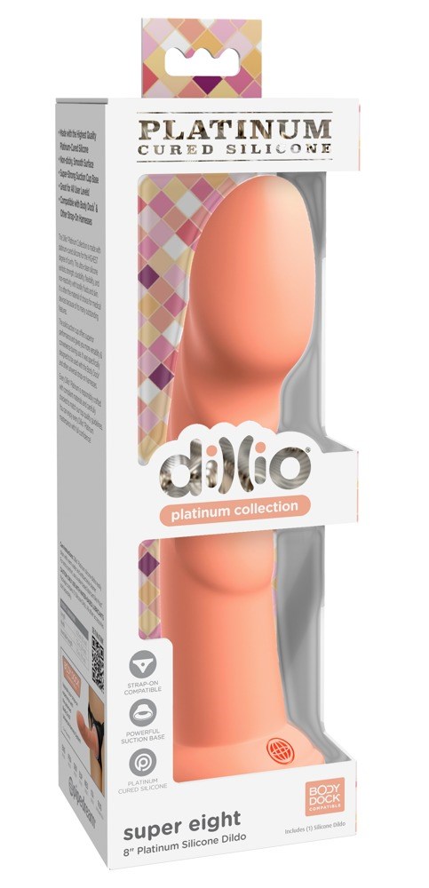 Super Eight Dildo - Peach
