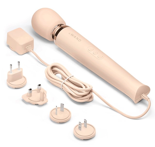 Powerful Plug-In Vibrating Massager - Hvid