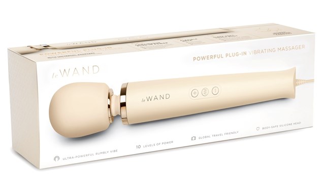 Powerful Plug-In Vibrating Massager - Hvid