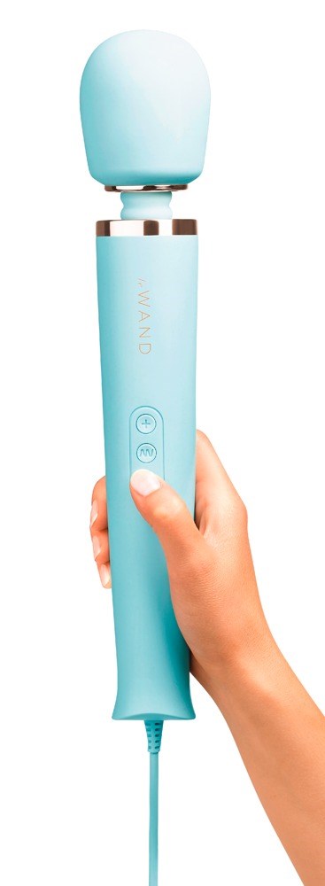 Powerful Plug-In Vibrating Massager - Blue