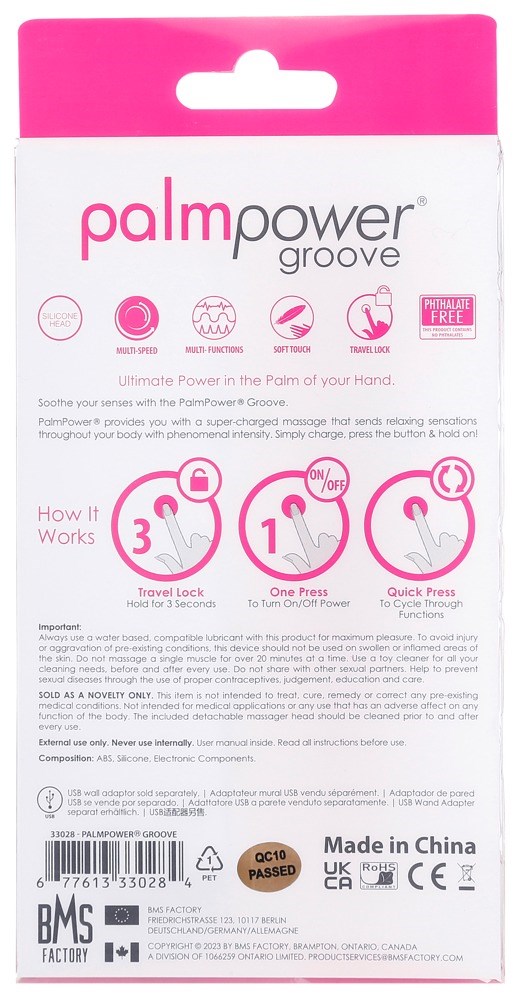 GROOVE MASSAGE WAND - PINK