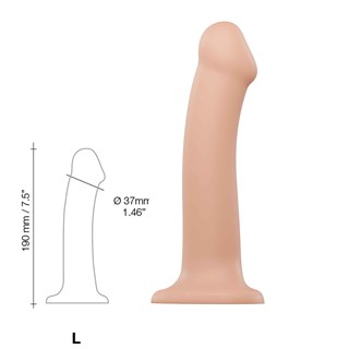 Bøjbar Dildo Dual Density Large - 19 Cm