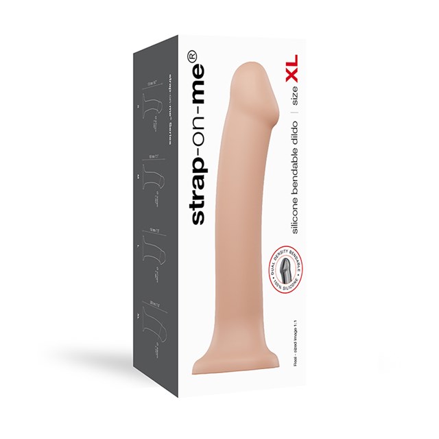 Bøjbar Dildo Dual Density XL - 20 cm