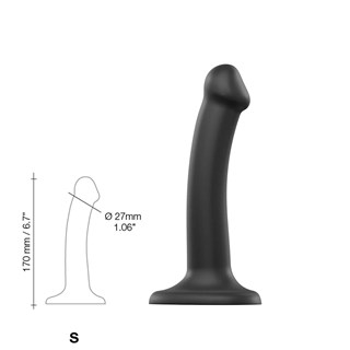 Bøjbar Dildo Dual Density Small - 17 Cm