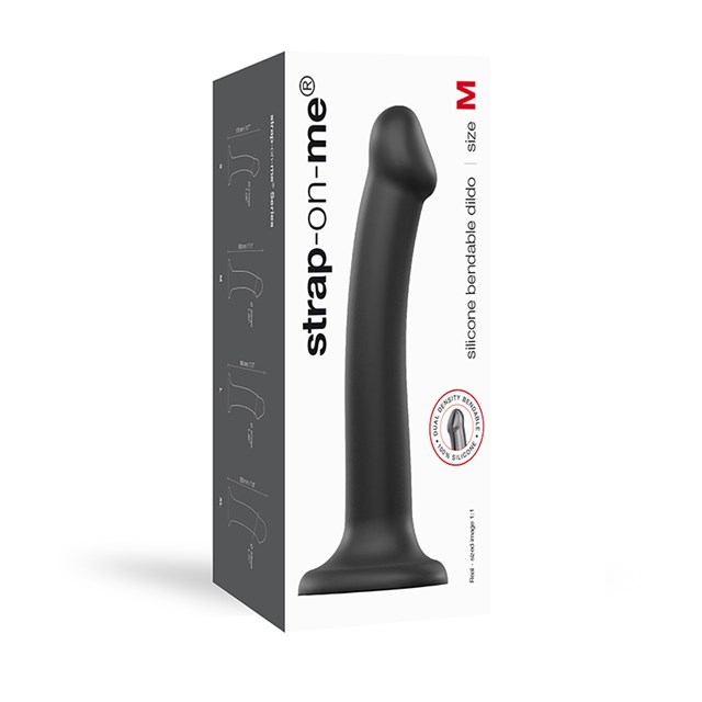 Bøjbar Dildo Dual Density Medium - 18 cm