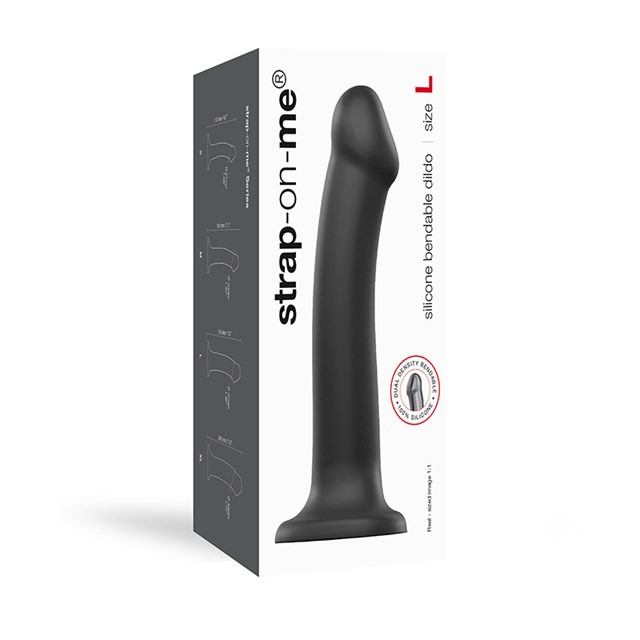 Bøjbar Dildo Dual Density Large - 19 cm