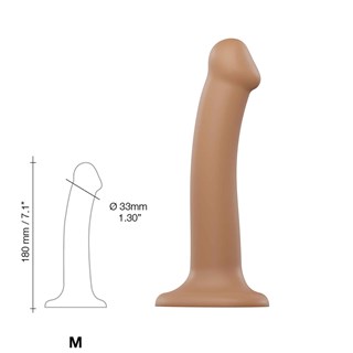 Bøjbar Dildo Dual Density Medium - 18 Cm