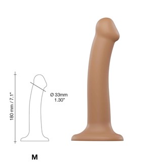 Bøjbar Dildo Dual Density Medium - 18 Cm