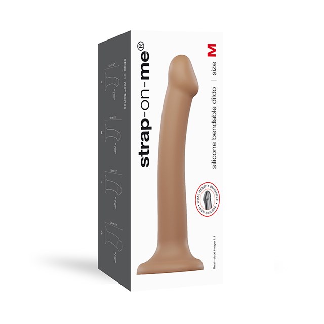 Bøjbar Dildo Dual Density Medium - 18 cm