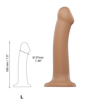 Bøjbar Dildo Dual Density Large - 19 Cm