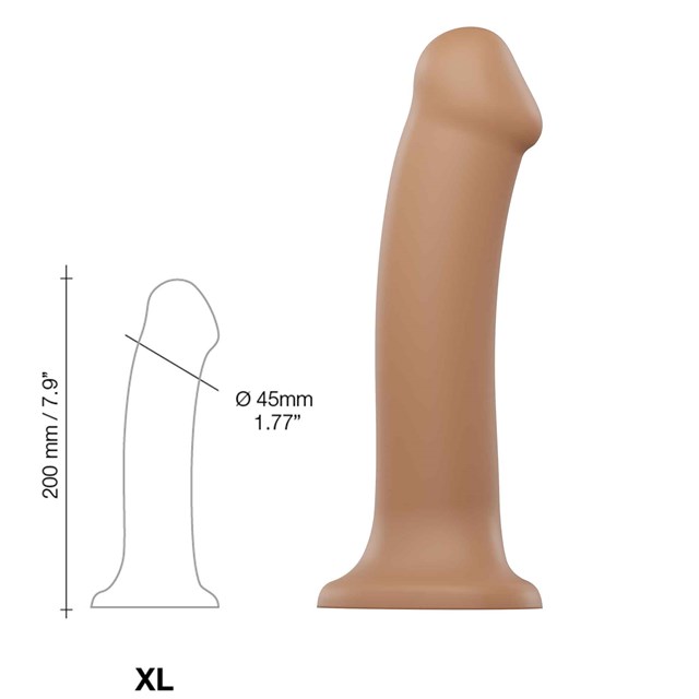 Bøjbar Dildo Dual Density XL - 20 cm