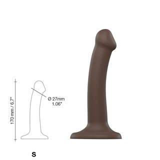 Bøjbar Dildo Dual Density Small - 17 Cm