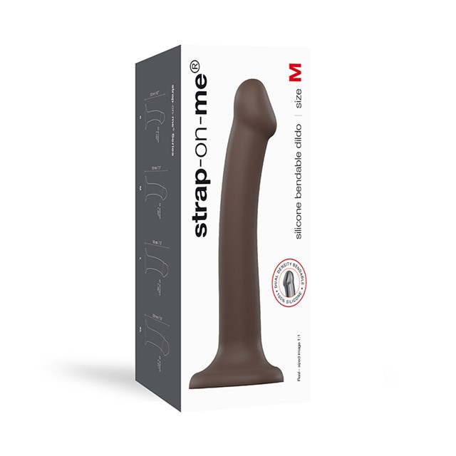 Bøjbar Dildo Dual Density Medium - 18 cm