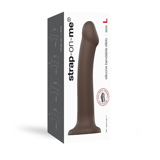 Bøjbar Dildo Dual Density Large - 19 cm
