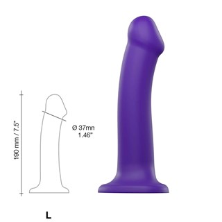Bøjbar Dildo Dual Density Large - 19 Cm