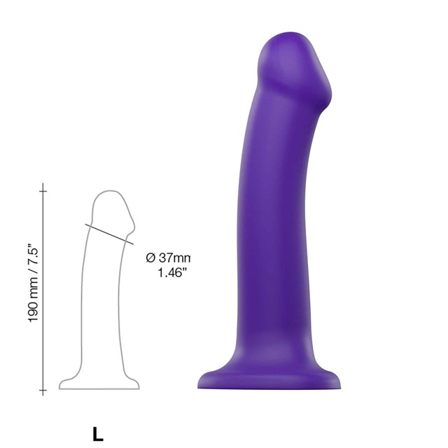 Bøjbar Dildo Dual Density Large - 19 cm
