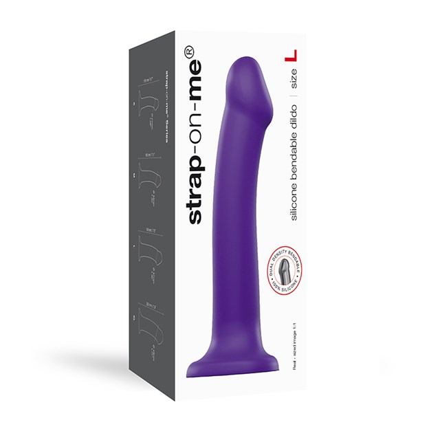 Bøjbar Dildo Dual Density Large - 19 cm