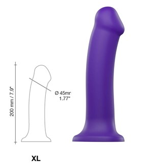 Bøjbar Dildo Dual Density Xl - 20 Cm